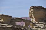 Arcos de pedra no Parque Provincial Ischigualasto, na Argentina
